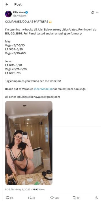 Full leaked Ellie nova private onlyfans photo